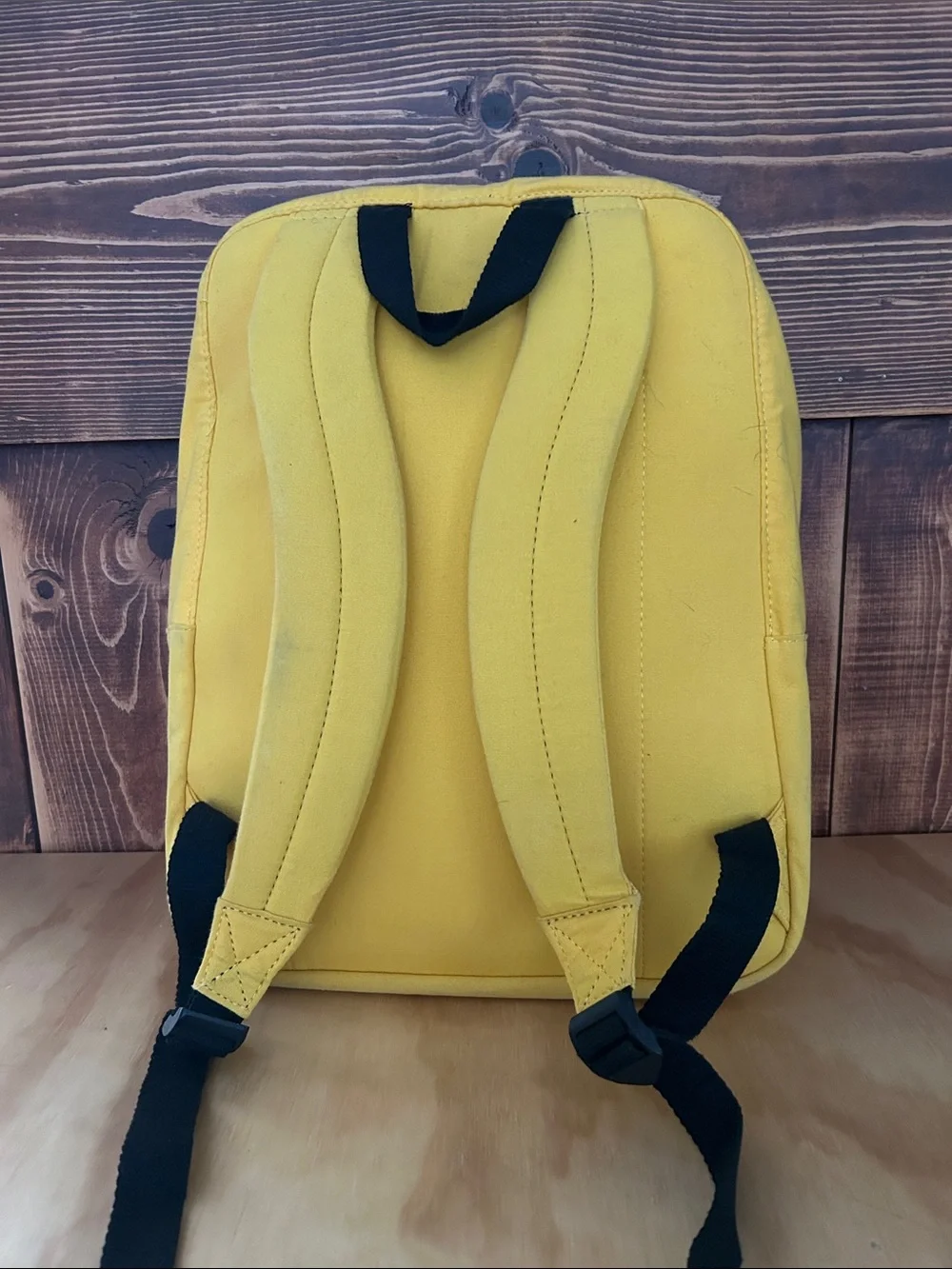 Yellow Hufflepuff Crest Canvas Backpack